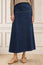 Dropped Waist Denim Skirt | Indigo