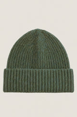 Rona Rib Knit Hat | Forest Green