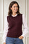 Merino Wool Knitted Tank | Burgundy