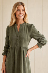 Liv Corduroy Dress | Khaki