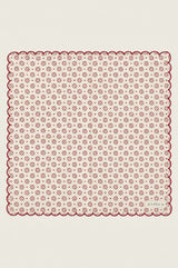 Block Print Christmas Napkins | Red/White