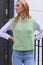 Alpaca Blend Knitted Tank | Light Sage