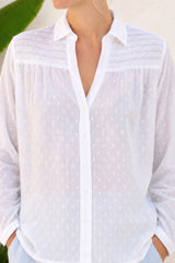 Livi Organic Cotton Blouse | White