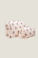 RHS Organic Cotton Printed Large Wash Bag  | Cream