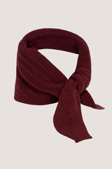Merino Wool Tie Neck Scarf | Wine