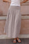 Stripe Dropped Waist Skirt | Chocolate/White