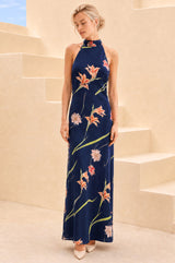 RHS Halter Neck Dress | Navy
