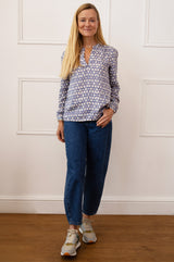 Olivia Blouse | Maui Dream Blue