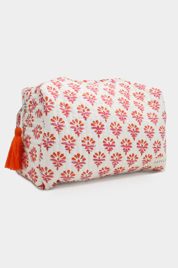 Large Wash Bag | Hot Coral