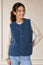 Borg Wool Blend Gilet | Slate Blue