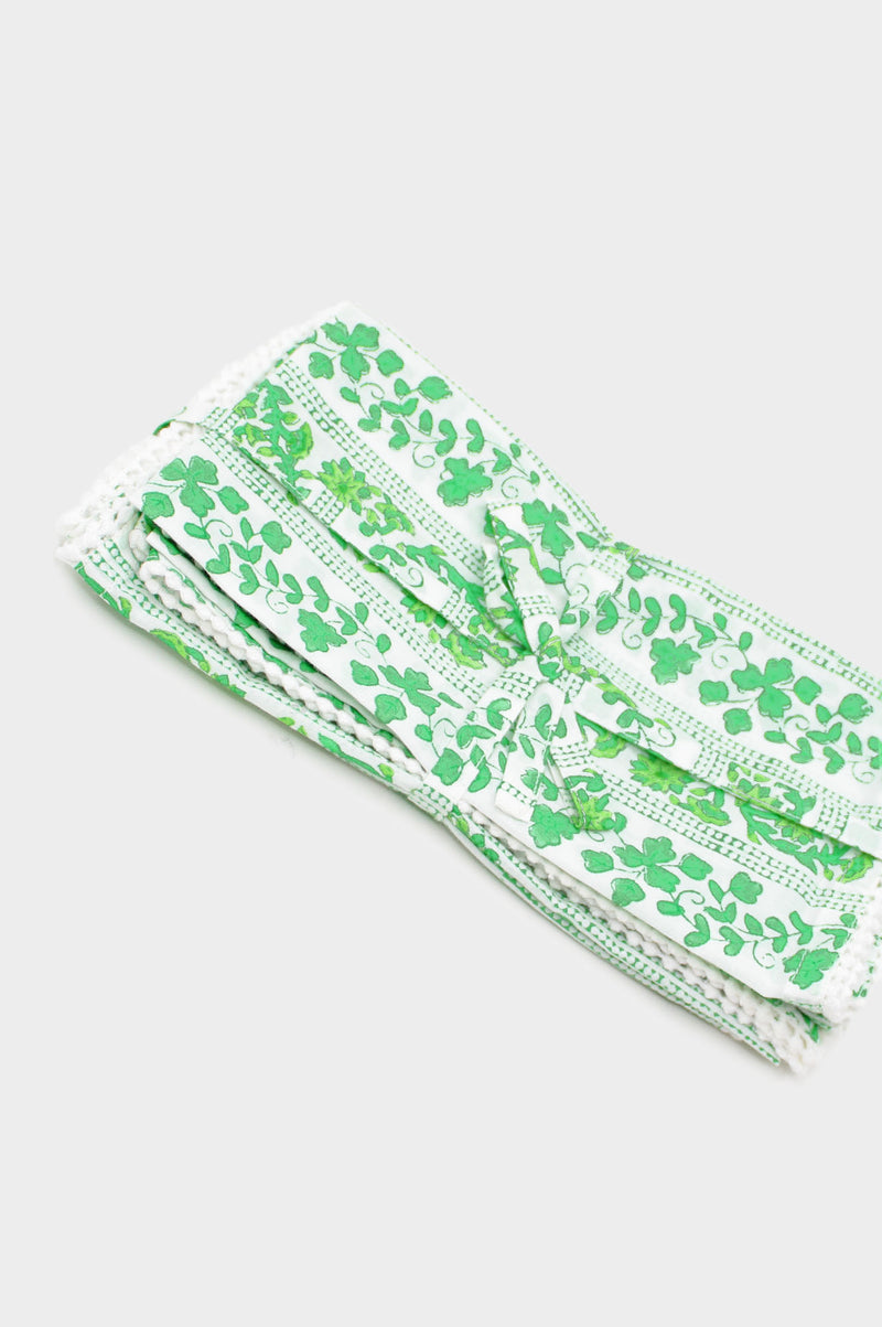 Napkins Set Of 4 | Linear Botanical Green