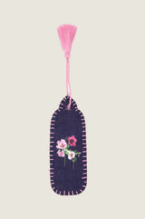 RHS Organic Cotton Printed Bookmark | Navy/Pink