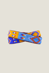 Colour Block Diamond Belt | Yellow/Blue - Aspiga
