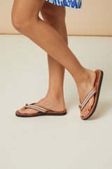 Tanzi Soft Padded Sole Leather Sandals | White - Aspiga