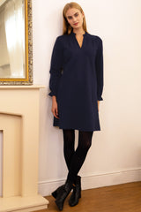 Bridie EcoVero™ Mini Dress | Navy