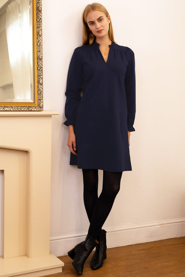 Bridie EcoVero™ Mini Dress | Navy