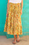 Rose Skirt | Green/Orange