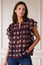 Danee Ikat Blouse | Wine
