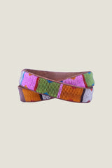 Notch Square Belt | Multicoloured/Tan - Aspiga