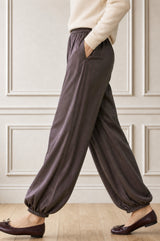 Viscose Satin Balloon Trouser | Mink