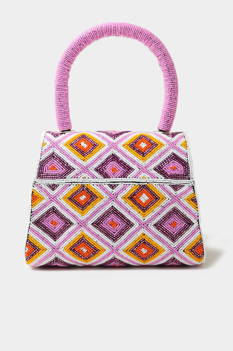 Beaded Handbag | Pink