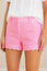 Low Rise Scallop Short | Pink