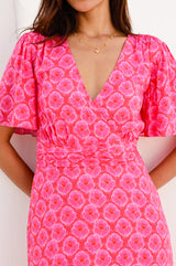 Mimi EcoVero™ Dress | Pink/Red