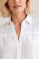 Livi Organic Cotton Blouse | White