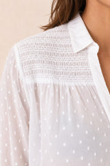 Livi Organic Cotton Blouse | White