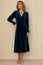 Sally Anne Velvet Long Sleeve Dress | Teal
