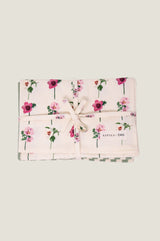 RHS Block Print Organic Cotton Tea Towel Set Of 2 | Sage/Cream