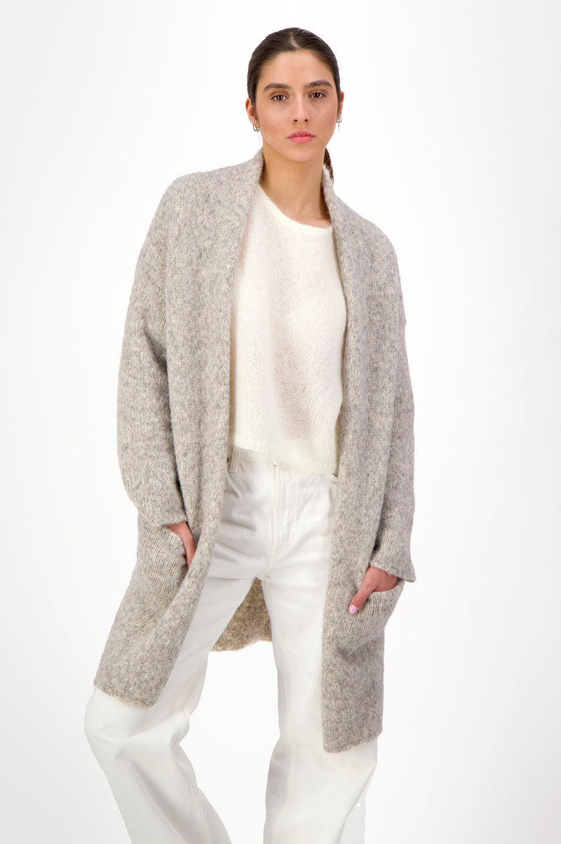 Brume Long Cardigan | Light Grey