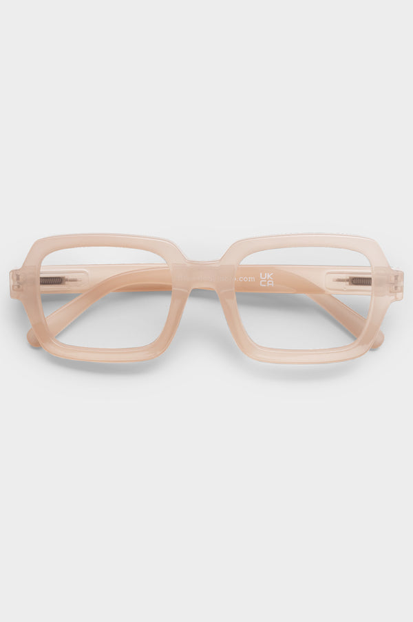 Square Reading Glasses | Nude