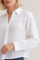 Livi Organic Cotton Blouse | White