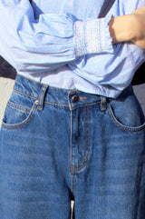 Denim Horseshoe Jean | Denim Wash - Aspiga