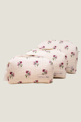 RHS Organic Cotton Printed Medium Wash Bag | Cream