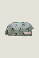RHS Organic Cotton Printed Small Wash Bag | Sage
