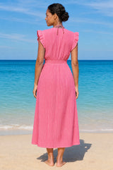 Lou Wrap Kaftan | Pink
