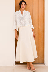 Nel Lace Blouse | Ecru