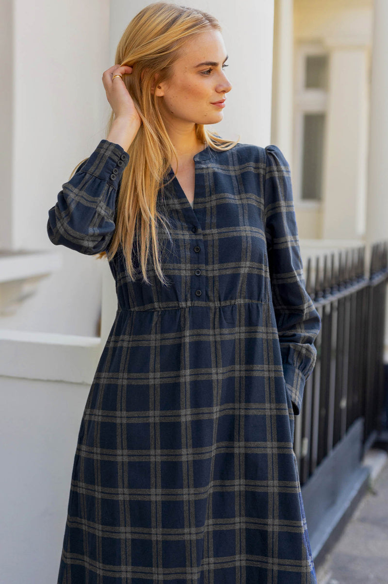check dress grey Harper nature witch