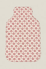 Block Print Hot Water Bottle Cover | Red/White
