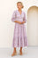 Jyoti Cotton Midi Dress | White/Green/Pink/Sage