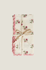 RHS Organic Cotton Printed Napkins | Cream