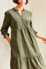 Liv Corduroy Dress | Khaki