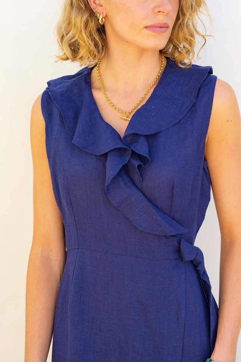 Cecily Wrap Dress | Navy