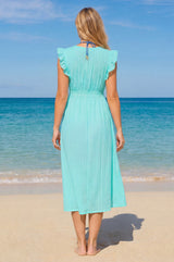 Lou Wrap Kaftan | Turquoise