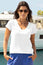 V-Neck Cotton T-shirt | White