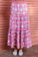 Becks Organic Cotton Block Print Skirt | Sunflower Pink/Cobalt