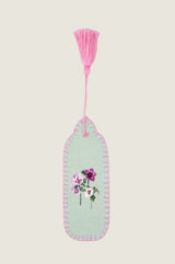 RHS Organic Cotton Printed Bookmark | Sage/Pink