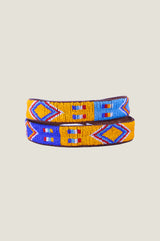 Colour Block Diamond Belt | Yellow/Blue - Aspiga